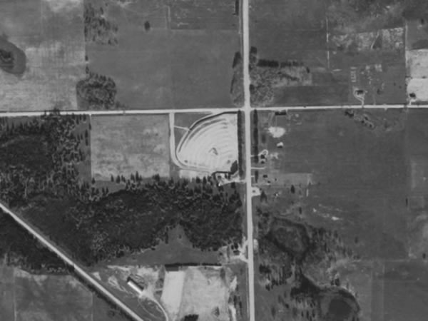 Cadillac Drive-In Theatre - Cadillac 1955 Crop